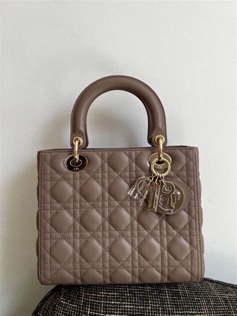 lady dior warm taupe